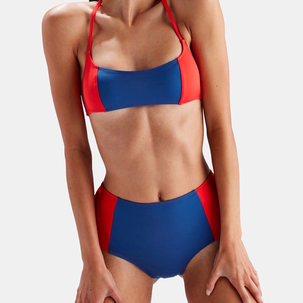 Solid & Striped “Jessica” swim top and bottom
